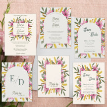 Blush Lily Botanical Arch & Classic Wedding Suite 