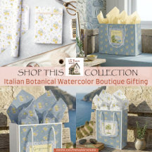 Italian Botanical Watercolor Boutique Gifting