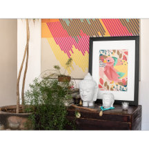 Tropical Songbird In Minimalist Paradise