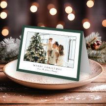 Minimal Border Photo Elegant Christmas Collection