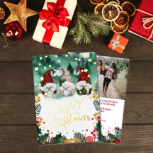 Cute Gnomes Watercolor Christmas