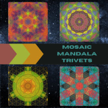 Mosaic Mandala Trivets