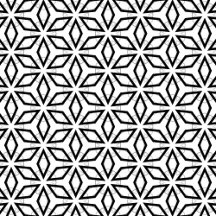 B- White Black and Silver Geometric pattern 