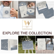 Elegant Dusty Blue Wedding Suite