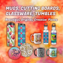  Mugs,Cutting Board, Glassware, Tumbler  # 2 Coll.