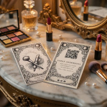 Vintage Mystical Beauty & Artist Business Cards