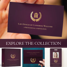 Burgundy Legal Professional Business