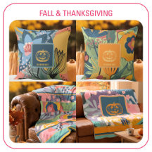 Cozy Fall Floral Pumpkin Home Decor