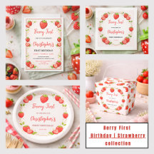 Berry First Birthday Collection | Strawberry 