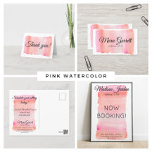 Pink Watercolor Collection