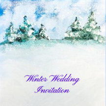Invitaciones de boda Invierno