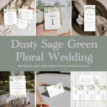 Dusty Sage green Wedding Collection