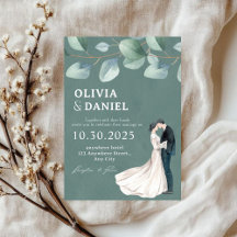 Modern & Elegant wedding invitation 