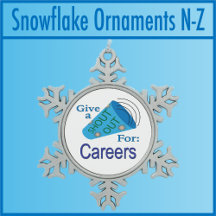 Shout Out for Careers Snowflake Ornaments N - Z