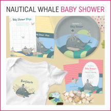 Nautical Whale Baby Shower