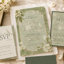 Elegant Pistachio Green Floral Wedding
