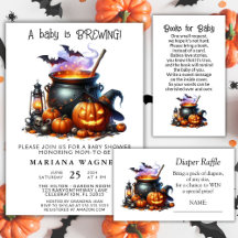 Halloween Baby is Brewing Baby Shower