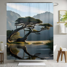 PINE TREE Shower Curtain