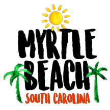 Palm Trees & Sun Watercolor