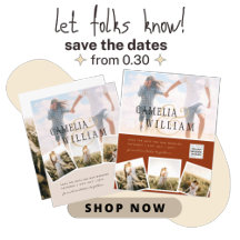 BUDGET 2 Photo Wedding Invite Save Date QR CODE 