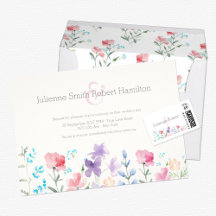 Pretty Wildflowers   Rustic Wedding Stationery 