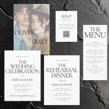 Elegant Type Black White Wedding Collection