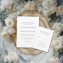 CAROLINE -  WEDDING - Classic Elegant Set