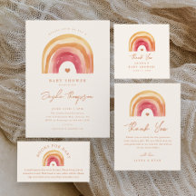 Boho Rainbow Baby Shower 
