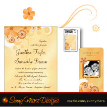 Ivory and Gold Hibiscus Floral Wedding Set