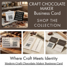 Modern Craft Chocolate Maker Business Card