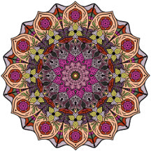 ma - 12 Petals - AutumnLeaves Orange Mauve