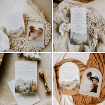 SAWYER Watercolor Mountain Wedding Collection