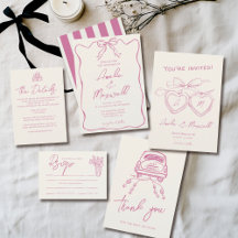Whimsical Bow Trendy Stylish Wedding Suite
