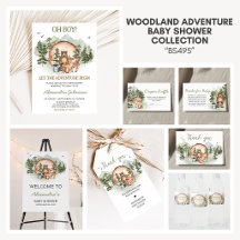 Woodland Adventure Baby Shower Collection