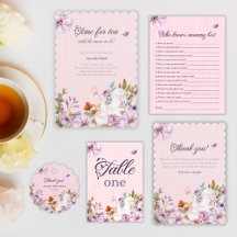 Time for Tea Party Watercolor Floral Baby Shower