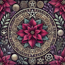 Witchy Poinsettia Mandala Personalized Gifts
