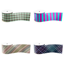 Ribbon With Lines Plaid And Stripes Designs