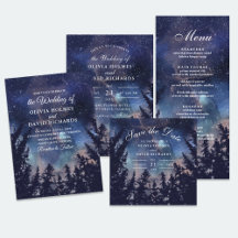 Starry Night Forest Wedding Collection