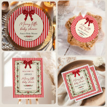 Merry Little Coquette Christmas Baby Shower