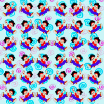 Kids wrapping papers