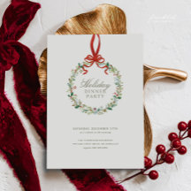 Vintage Botanical Christmas Party Collection