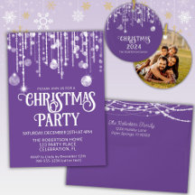 String Lights Christmas Party Supplies in Purple