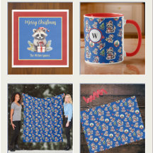 Cute Raccoon Christmas