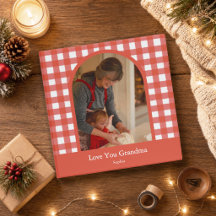 Rustic Gingham Grandma Photo Gifts