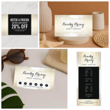 Golden Bronze Confetti Dots Business Suite