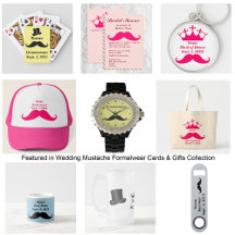 Wedding Mustache Formalwear Cards & Gifts