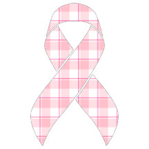 Breast Cancer Awareness Plaid, Pink Ribbon