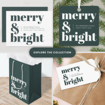 Merry & Bright Bold Typography   Green