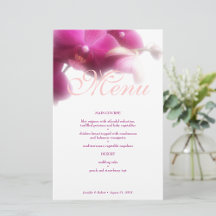 Party Menu Cards