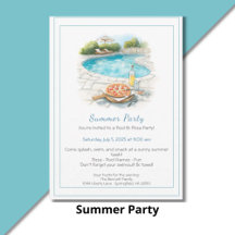 Summer Party Collection – Poolside Fun, BBQs & Sun